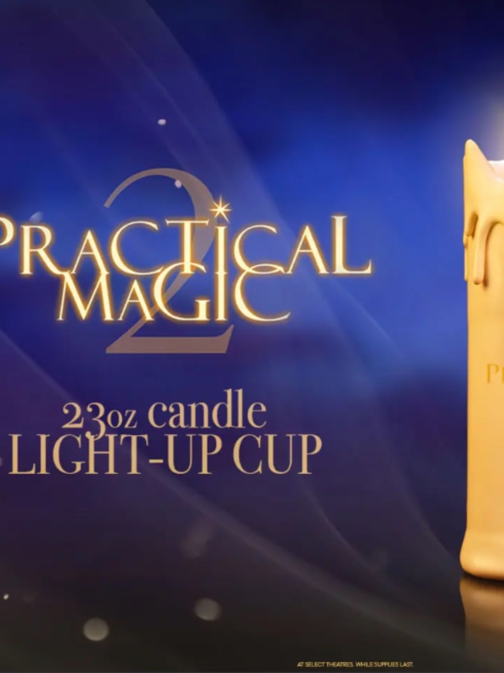 Practical Magic 2 candle tumbler NIB